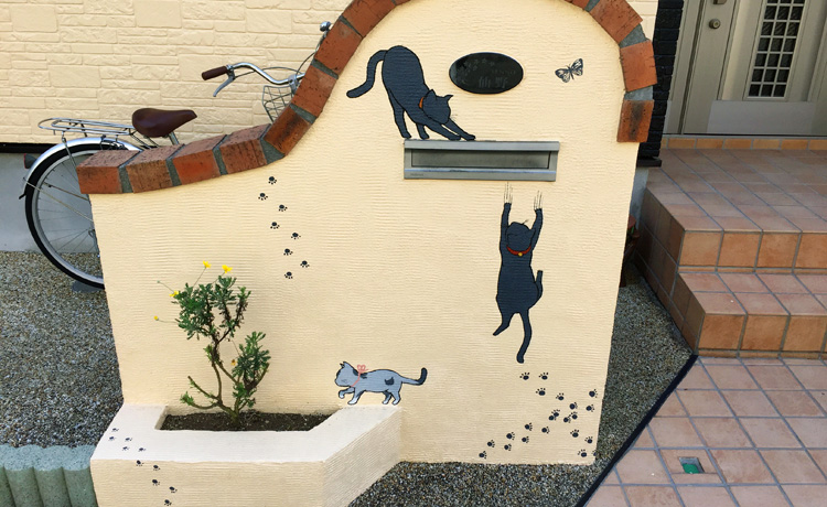 猫ちゃんのペイントアート