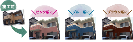 あくまでも塗装後の色合いをイメージするものであるため