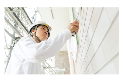 日本一の女性職人数です。工事中はご近所様からも大人気。