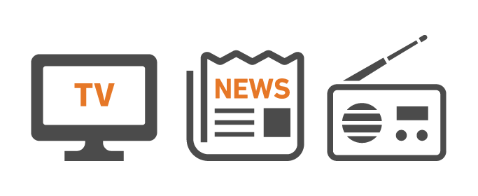 TV新聞に取材されました。数々のメディア実績