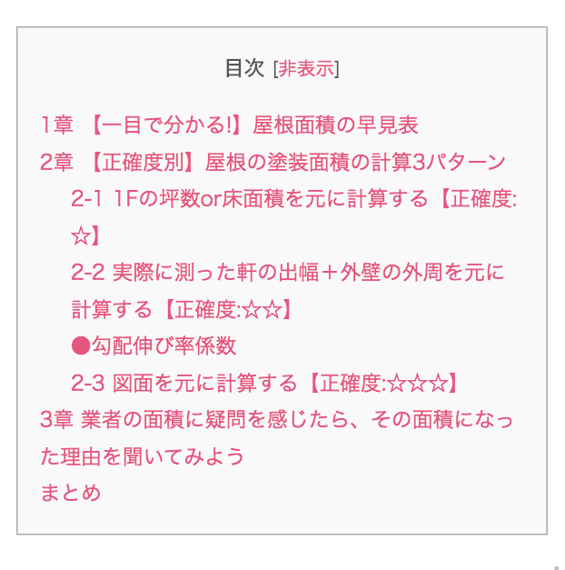 一目でわかる屋根塗装の面積早見表 求め方3パターンをプロが伝授